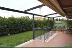 Pergola in alluminio con telo in PVC motorizzato